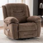 Power Swivel Rocker Recliner with Massage & Heat