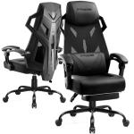 Ergonomic Gaming Chair with Footrest and Mesh Back