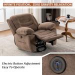 Power Swivel Rocker Recliner with Massage & Heat