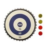 Magnetic Bullseye Bottle Cap Target Game