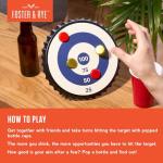 Magnetic Bullseye Bottle Cap Target Game