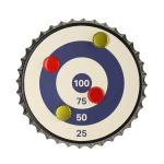Magnetic Bullseye Bottle Cap Target Game