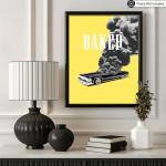 Retro Car Print Poster - Trippy Wall Art