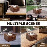 Wooden Cigar Ashtray with 4 Slot Holder