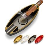 CIGARWONG Portable Cigar Ashtray with Holders