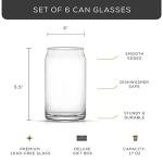 Set of 6 Can-Shaped Drinking Glasses