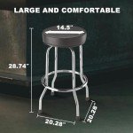 Big Red Torin Swivel Bar Stool - Chrome Legs