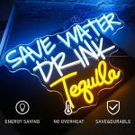 Save Water, Drink Tequila Neon Wall Sign