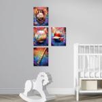Vintage Baseball Canvas Art Prints – Set of 4