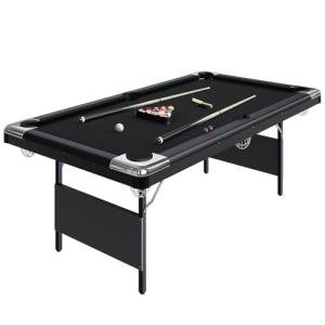 Portable 7-Ft Folding Pool Table Set