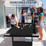 Portable 7-Ft Folding Pool Table Set