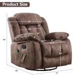 CANMOV Heat and Vibration Rocker Recliner Chair