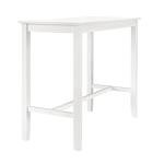42 Inch Tall White Pub Table for Man Cave