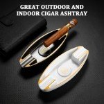 CIGARWONG Portable Cigar Ashtray with Holders
