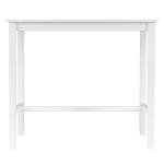 42 Inch Tall White Pub Table for Man Cave