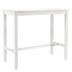 42 Inch Tall White Pub Table for Man Cave