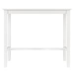 42 Inch Tall White Pub Table for Man Cave