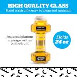 BigMouth Dumbbell Beer Glass, 24 Oz