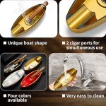 CIGARWONG Portable Cigar Ashtray with Holders