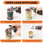Magnetic Manual Can Opener with Soft Grip Handle