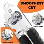 Magnetic Manual Can Opener with Soft Grip Handle