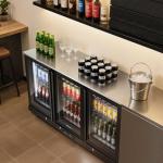 Commercial Bar Cooler with Glass Doors and LED