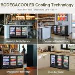 Commercial Bar Cooler with Glass Doors and LED