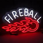 Fireball Whiskey Neon Sign for Man Cave Decor