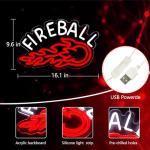 Fireball Whiskey Neon Sign for Man Cave Decor