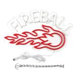 Fireball Whiskey Neon Sign for Man Cave Decor