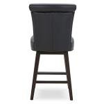 Set of 2 Black Swivel Bar Stools