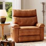 PU Leather Manual Recliner Chair for Relaxing