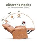 PU Leather Manual Recliner Chair for Relaxing