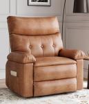 PU Leather Manual Recliner Chair for Relaxing