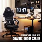 Ergonomic Gaming Chair with Footrest and Lumbar Support