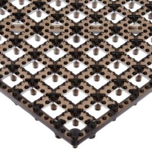 San Jamar Interlocking Bar Mats – Black Set of 12