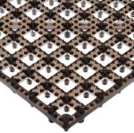 San Jamar Interlocking Bar Mats – Black Set of 12