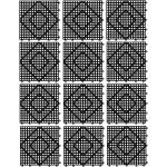 San Jamar Interlocking Bar Mats – Black Set of 12