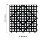 San Jamar Interlocking Bar Mats – Black Set of 12