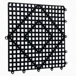 San Jamar Interlocking Bar Mats – Black Set of 12