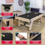 GoSports 8 ft Modern Pool Table with Accessories