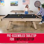 GoSports 8 ft Modern Pool Table with Accessories