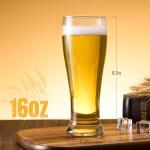 Set of 4 Classic Pilsner Beer Glasses