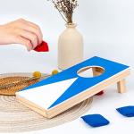 Portable Mini Desktop Cornhole Set with 8 Bags