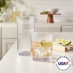Clear Acrylic Drinking Glasses Set of 8