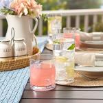 Clear Acrylic Drinking Glasses Set of 8