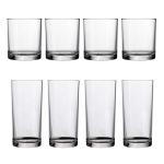 Clear Acrylic Drinking Glasses Set of 8