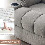 Rocker Swivel Recliner with Massage and Heat
