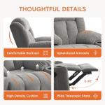 Rocker Swivel Recliner with Massage and Heat