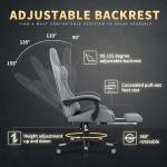 Gamtimer High Back Gaming Chair with Footrest